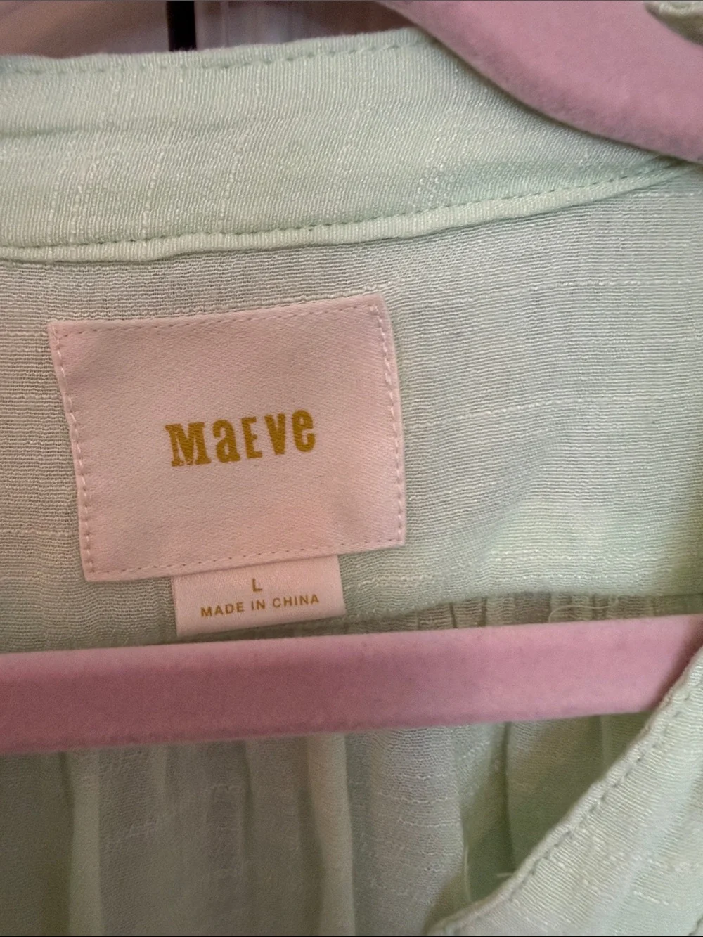 Maeve by Anthropologie Bryanna Dolman Oversized Gauze Blouse Light Lime Green L - Picture 3 of 9